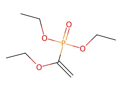 1-(1-Diethoxyphosphoryl-ethenoxy)-ethane structure