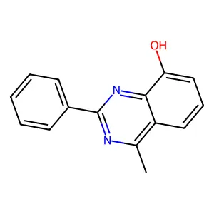 4-Methyl-2-phenylquinazolin-8-ol structure