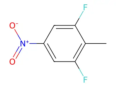 1,3-Difluoro-2-methyl-5-nitrobenzene structure