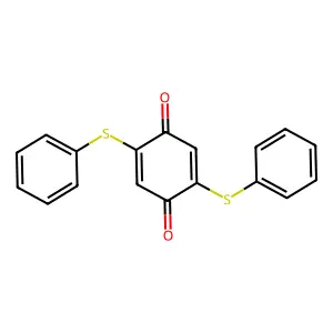 2,5-双(苯硫基)-2,5-环己二烯-1,4-二酮 structure
