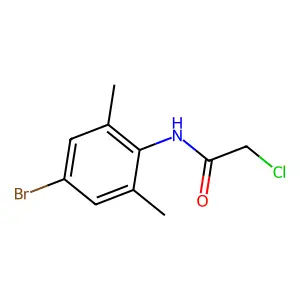 N-(4-bromo-2,6-dimethylphenyl)-2-chloroacetamide structure