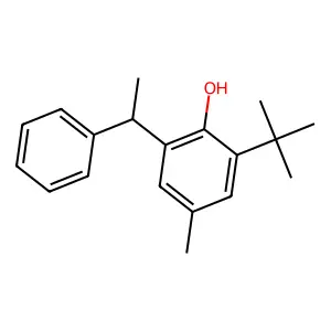 2-tert-Butyl-4-methyl-6-(alpha-methylbenzyl)phenol structure
