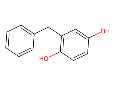 2-(Phenylmethyl)-1,4-benzenediol structure