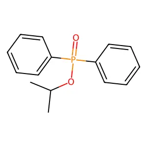 Isopropyl diphenylphosphinate structure