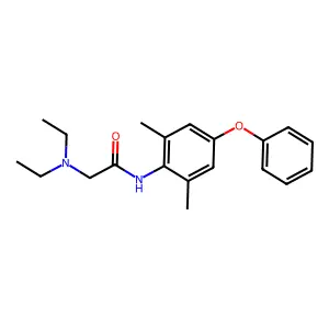 Acetamide, 2-(diethylamino)-N-(2,6-dimethyl-4-phenoxyphenyl)- structure