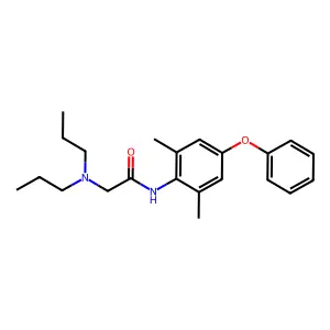 Acetamide, N-(2,6-dimethyl-4-phenoxyphenyl)-2-(dipropylamino)- structure