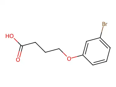4-(3-Bromophenoxy)butanoic acid structure