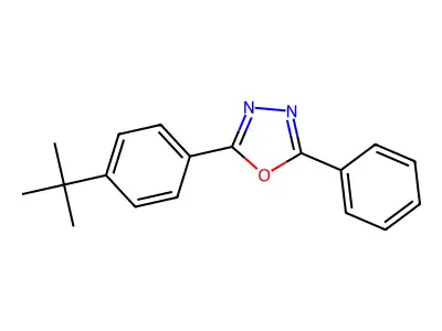 2-(4-Tert-butylphenyl)-5-phenyl-1,3,4-oxadiazole structure