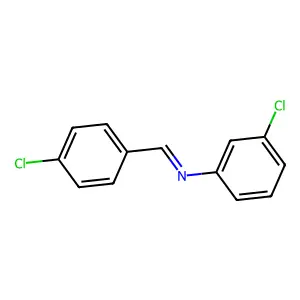 3-Chloro-N-(4-chlorobenzylidene)aniline structure