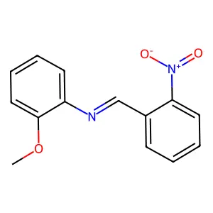 (E)-N-(2-Methoxyphenyl)-1-(2-nitrophenyl)methanimine structure