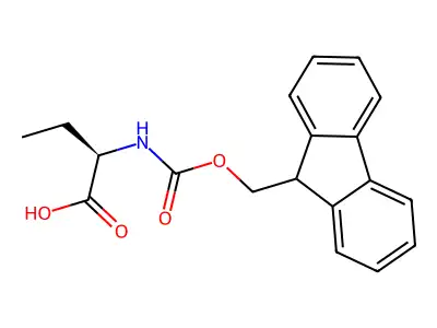 2-[[(9H-Fluoren-9-ylmethoxy)carbonyl]amino]butanoic acid structure
