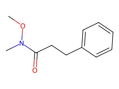 N-methoxy-N-methyl-3-phenylpropanamide structure