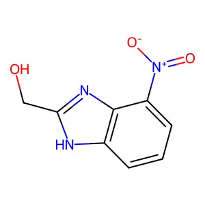 (4-nitro-1H-benzimidazol-2-yl)methanol structure
