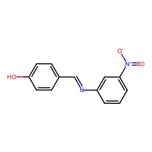 Alpha-(3-nitrophenylimino)-P-cresol structure