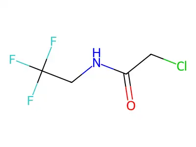 2-chloro-N-(2,2,2-trifluoroethyl)acetamide structure