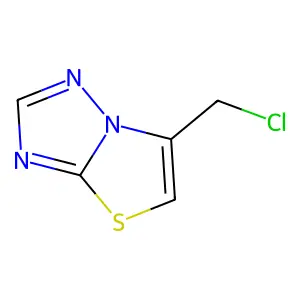 6-(Chloromethyl)thiazolo[3,2-b][1,2,4]triazole structure