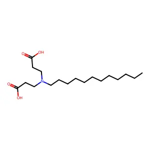 N-(2-carboxyethyl)-N-dodecyl-beta-alanine structure
