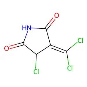 3-Chloro-4-(dichloromethylene)-2,5-pyrrolidinedione structure
