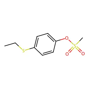 对甲磺酰氧基苯基乙基硫醚 structure