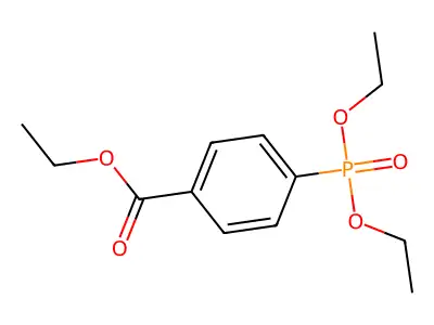 Ethyl 4-(diethoxyphosphoryl)benzoate structure