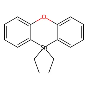 10,10-Diethylbenzo[b][1,4]benzoxastannine structure