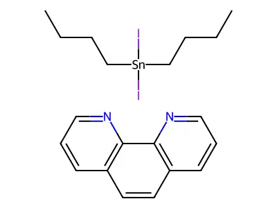Dibutyl(diiodo)stannane;1,10-phenanthroline structure