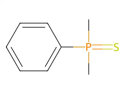 Phosphine sulfide, dimethylphenyl- structure