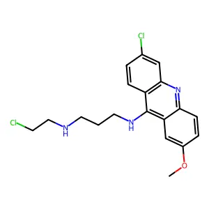N1-(2-Chloroethyl)-N3-(6-chloro-2-methoxy-9-acridinyl)-1,3-propanediamine structure