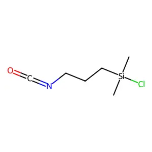 氯(3-异氰酸根合丙基)二甲基硅烷 structure