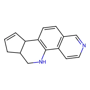 5H-Cyclopenta(c)(1,8)phenanthroline, 6,6a,7,9a-tetrahydro-, cis- structure