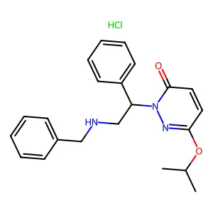 2-(alpha-((Benzylamino)methyl)benzyl)-6-isopropoxy-3(2H)-pyridazinone hydrochloride structure