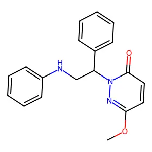 3(2H)-Pyridazinone, 2-(alpha-(anilinomethyl)benzyl)-6-methoxy- structure