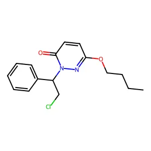3(2H)-Pyridazinone, 6-butoxy-2-(alpha-(chloromethyl)benzyl)- structure