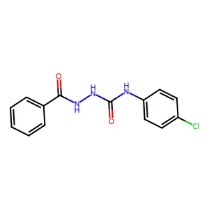1-Benzamido-3-(4-chlorophenyl)urea structure