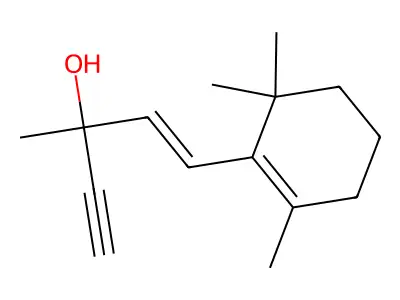 3-Methyl-1-(2,6,6-trimethyl-1-cyclohexen-1-yl)-1-penten-4-yn-3-ol structure