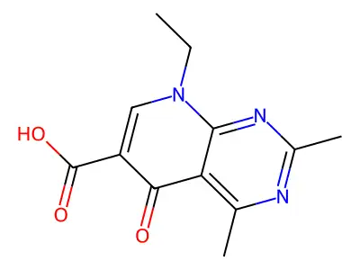 8-Ethyl-2,4-dimethyl-5-oxopyrido[2,3-d]pyrimidine-6-carboxylic acid structure