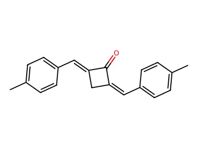 2,4-Bis[(4-methylphenyl)methylidene]cyclobutan-1-one structure