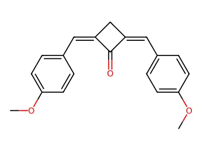 Cyclobutanone,2,4-bis[(4-methoxyphenyl)methylene]- structure