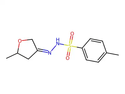4-methyl-N-[(5-methyloxolan-3-ylidene)amino]benzenesulfonamide structure