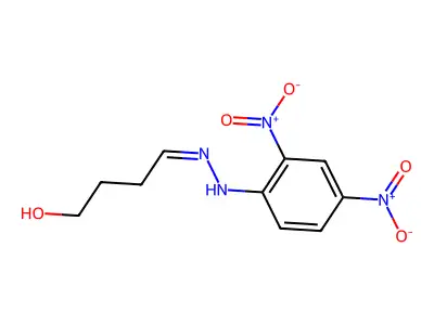 4-Hydroxybutanal 2,4-dinitrophenylhydrazone structure