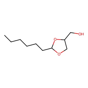 Heptanal 1,2-glyceryl acetal structure