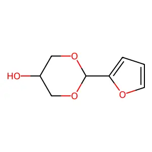 m-Dioxan-5-ol, 2-(2-furyl)- structure
