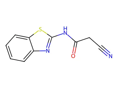 N-(1,3-benzothiazol-2-yl)-2-cyanoacetamide structure