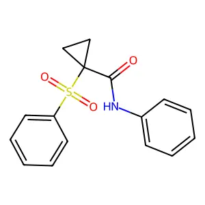 1-(benzenesulfonyl)-N-phenylcyclopropane-1-carboxamide structure
