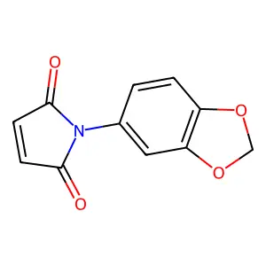 1-(1,3-benzodioxol-5-yl)-1H-pyrrole-2,5-dione structure