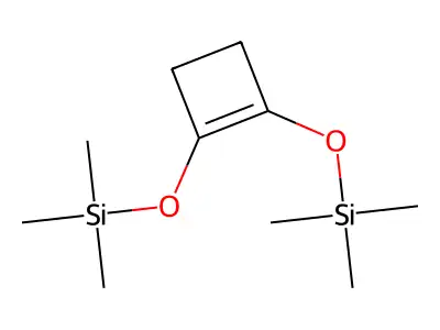 1,2-Bis(trimethylsiloxy)cyclobutene structure