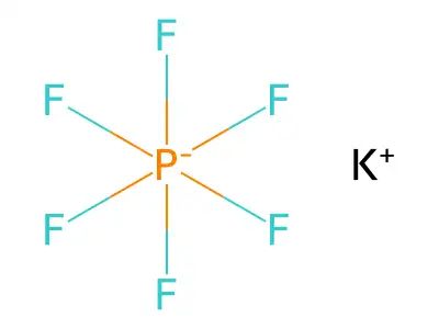 六氟磷酸钾 structure