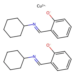 2-(环己基亚氨基甲基)苯酚铜 structure