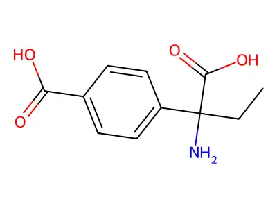 4-(1-Amino-1-carboxypropyl)benzoic acid structure