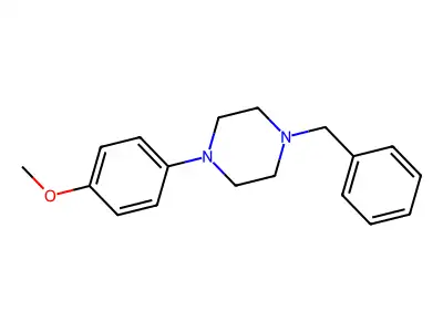 1-Benzyl-4-(4-methoxyphenyl)piperazine structure